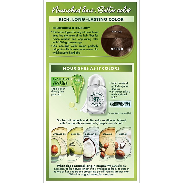 Medium Ash Brown Silicone Free Color Conditioner - Garnier